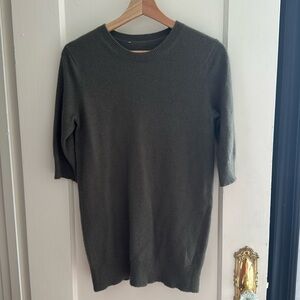 Vince moss green cashmere short sleeve top XS